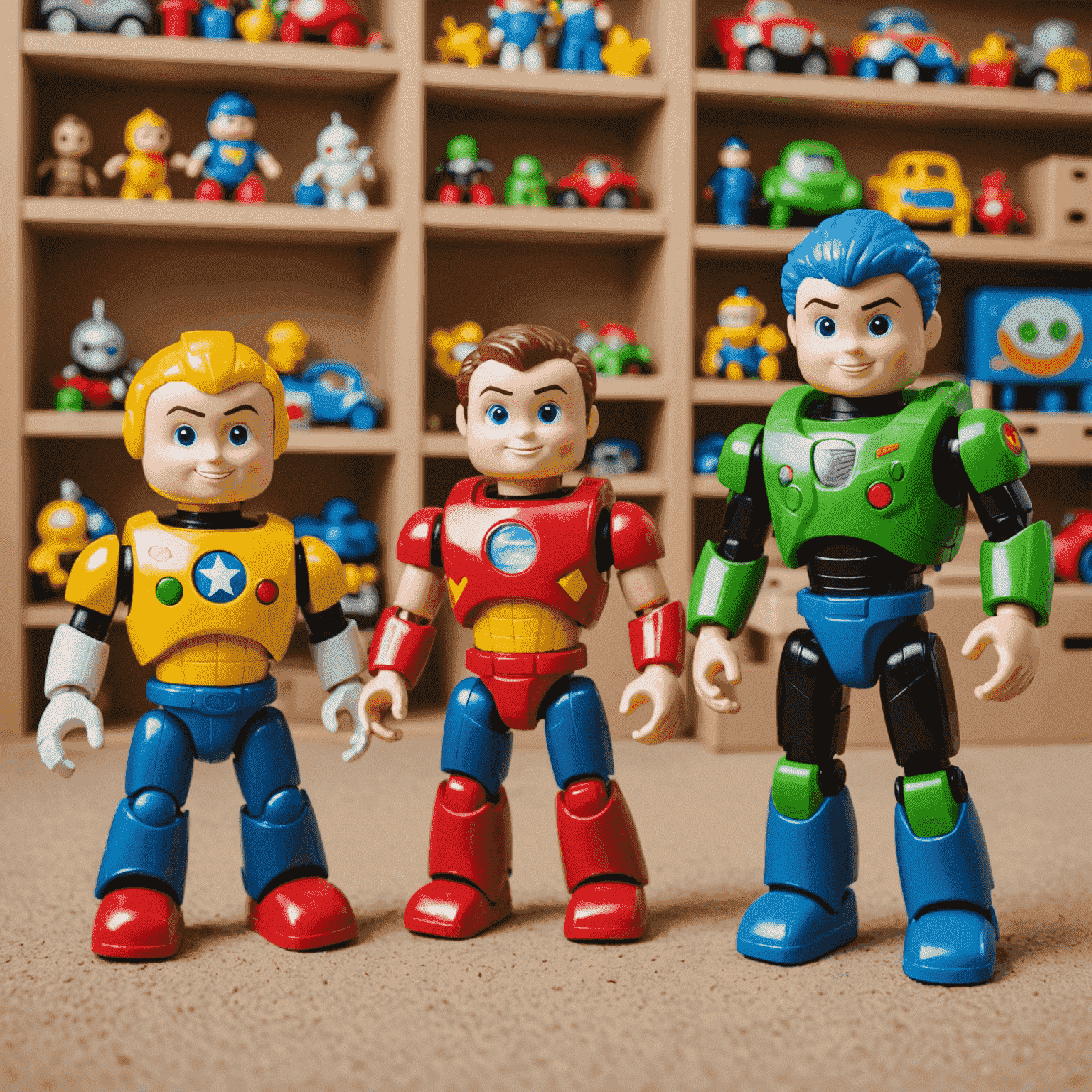 A before and after image of toys. The 'before' shows standard toys, while the 'after' displays creatively customized and modified versions of the same toys.